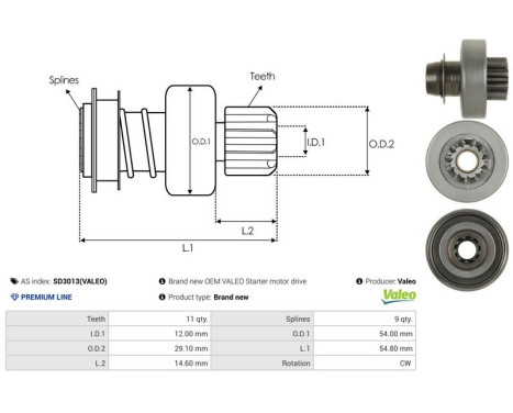 Free wheel drive, starter, Image 4