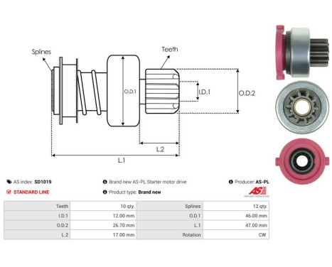 Free wheel drive, starter, Image 4