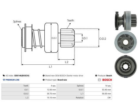 Free wheel drive, starter, Image 4