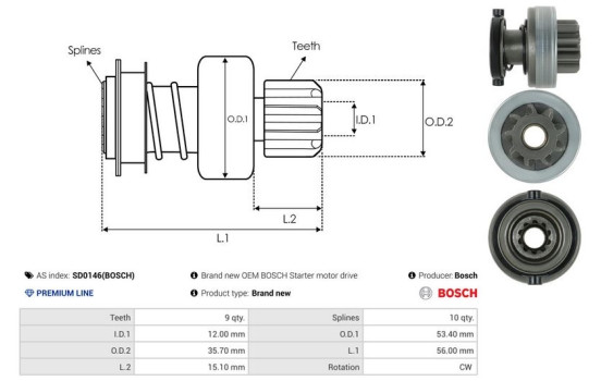 Free wheel drive, starter, Image 4