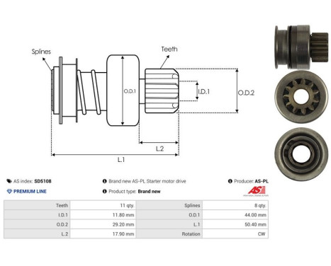 Free wheel drive, starter, Image 4