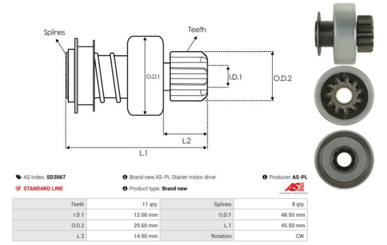 Free wheel drive, starter, Image 4