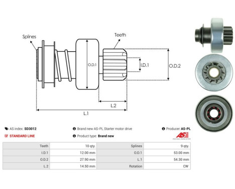 Free wheel drive, starter, Image 4
