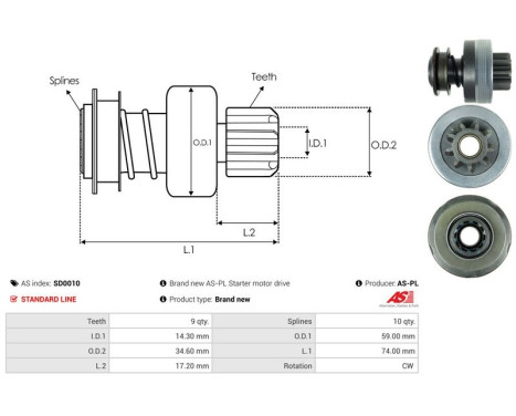 Free wheel drive, starter, Image 4