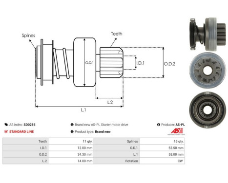 Free wheel drive, starter, Image 4
