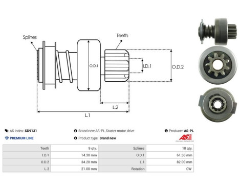 Free wheel drive, starter, Image 4