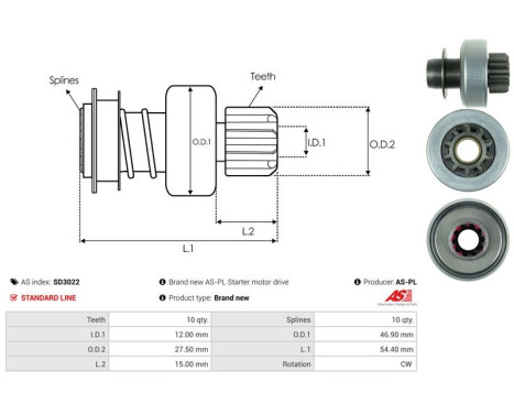 Free wheel drive, starter, Image 4