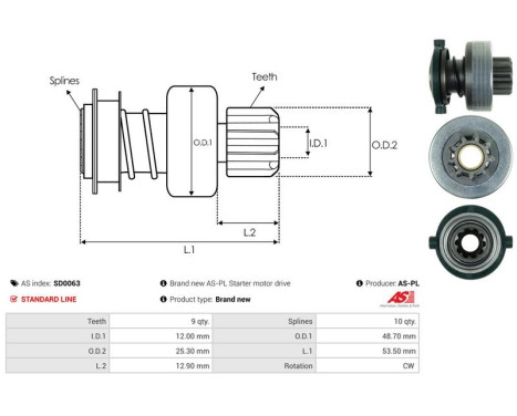 Free wheel drive, starter, Image 4