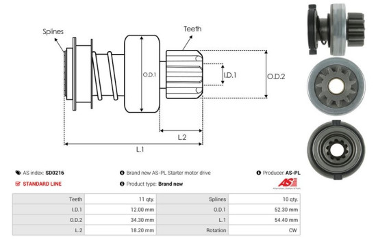 Free wheel drive, starter, Image 4