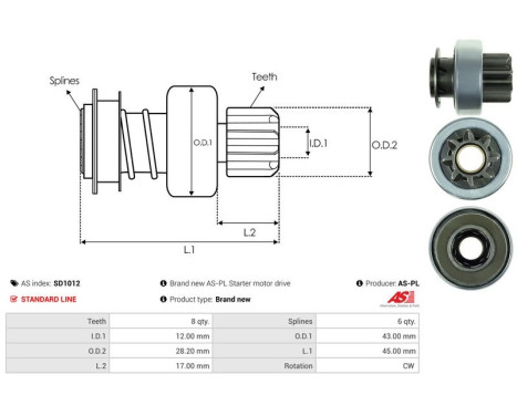 Free wheel drive, starter, Image 4
