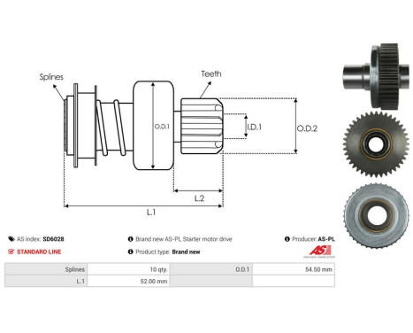 Free wheel drive, starter, Image 4