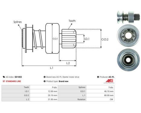Free wheel drive, starter, Image 4