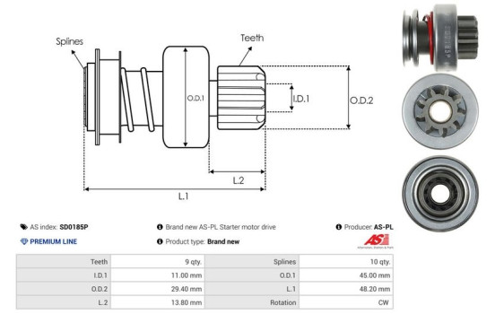 Free wheel drive, starter, Image 4