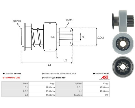 Free wheel drive, starter, Image 4