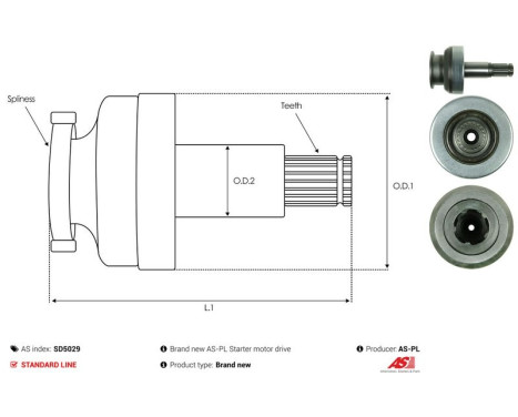 Free wheel drive, starter, Image 5