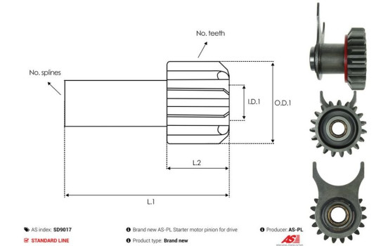Free wheel drive, starter, Image 4