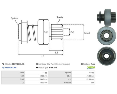 Free wheel drive, starter, Image 4