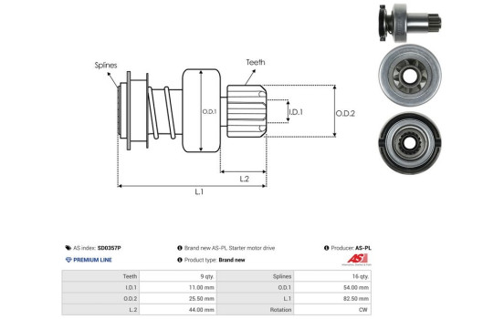 Free wheel drive, starter, Image 4