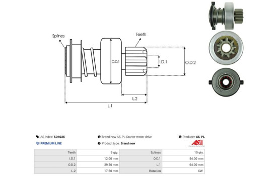 Free wheel drive, starter, Image 4