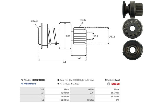 Free wheel drive, starter, Image 4