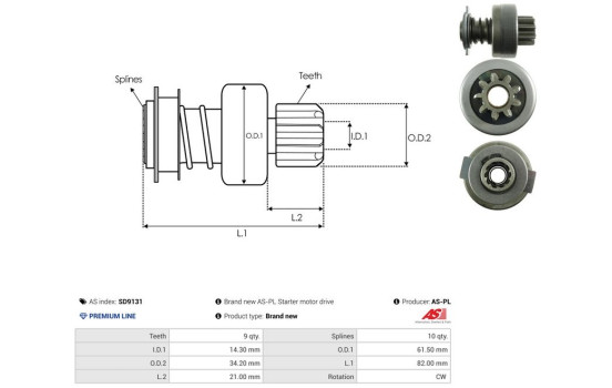 Free wheel drive, starter, Image 4