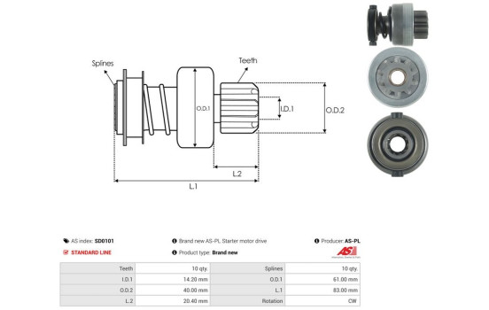 Free wheel drive, starter, Image 4
