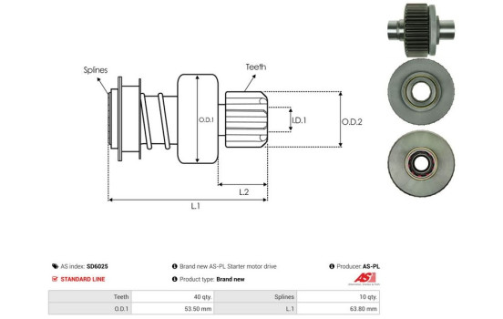 Free wheel drive, starter, Image 4