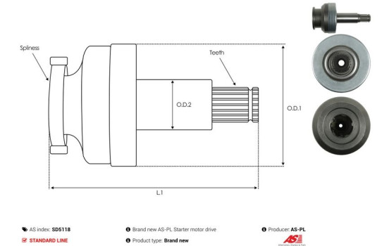 Free wheel drive, starter, Image 5