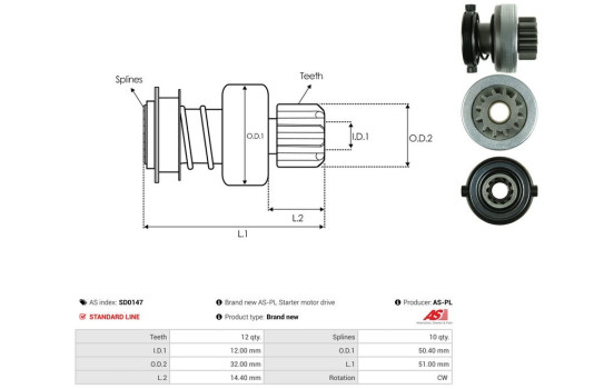Free wheel drive, starter, Image 4