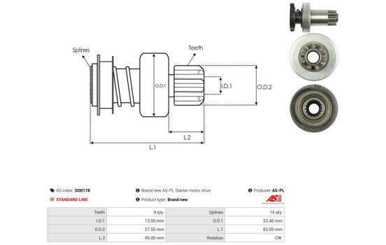 Free wheel drive, starter, Image 4