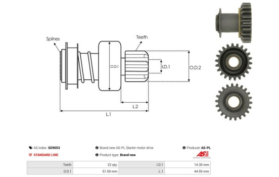 Free wheel drive, starter, Image 4
