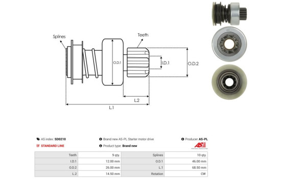 Free wheel drive, starter, Image 4