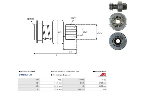 Free wheel drive, starter, Image 4