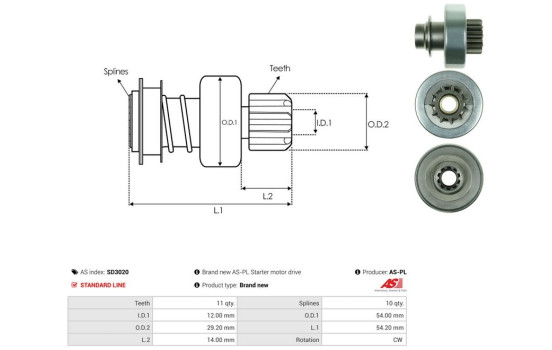 Free wheel drive, starter, Image 4