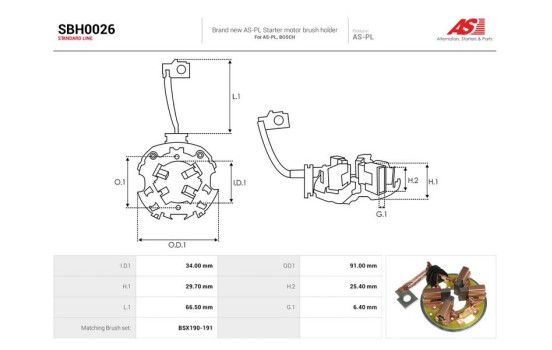 Holder, carbon brush, Image 2