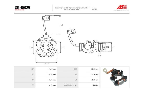 Holder, carbon brush, Image 2