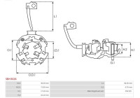 Holder, carbon brush