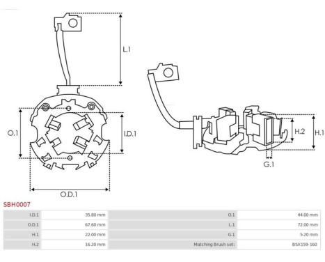 Holder, carbon brush, Image 2