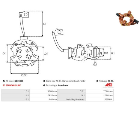 Holder, carbon brush, Image 2