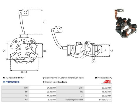 Holder, carbon brush, Image 2