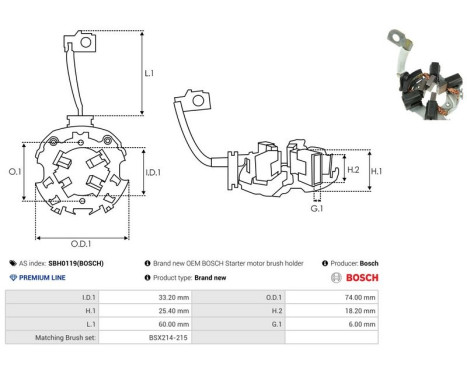 Holder, carbon brush, Image 2