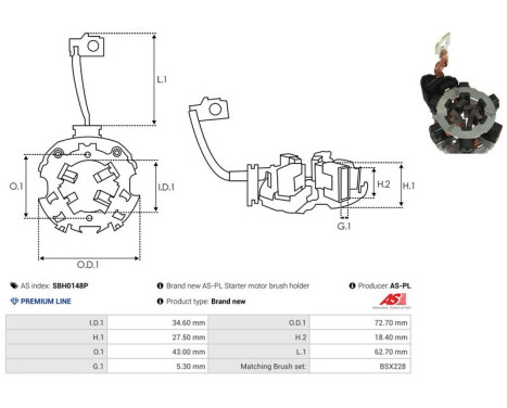 Holder, carbon brush, Image 2