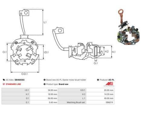 Holder, carbon brush, Image 2