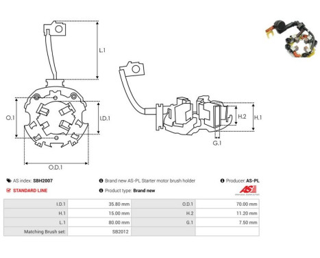 Holder, carbon brush, Image 2