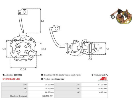 Holder, carbon brush, Image 2