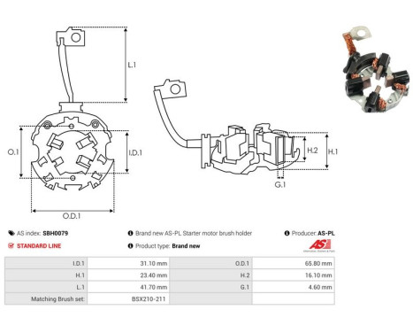 Holder, carbon brush, Image 2