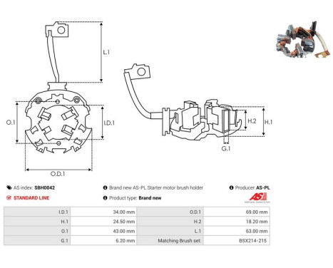 Holder, carbon brush, Image 2