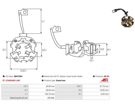 Holder, carbon brush, Image 2
