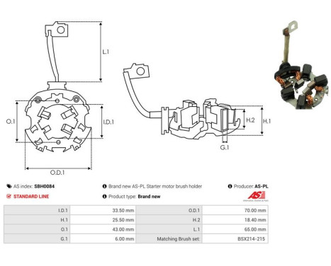 Holder, carbon brush, Image 2