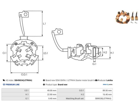 Holder, carbon brush, Image 2